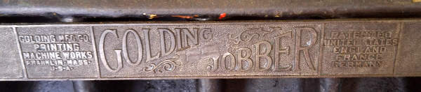 Golding Jobber Name Plate