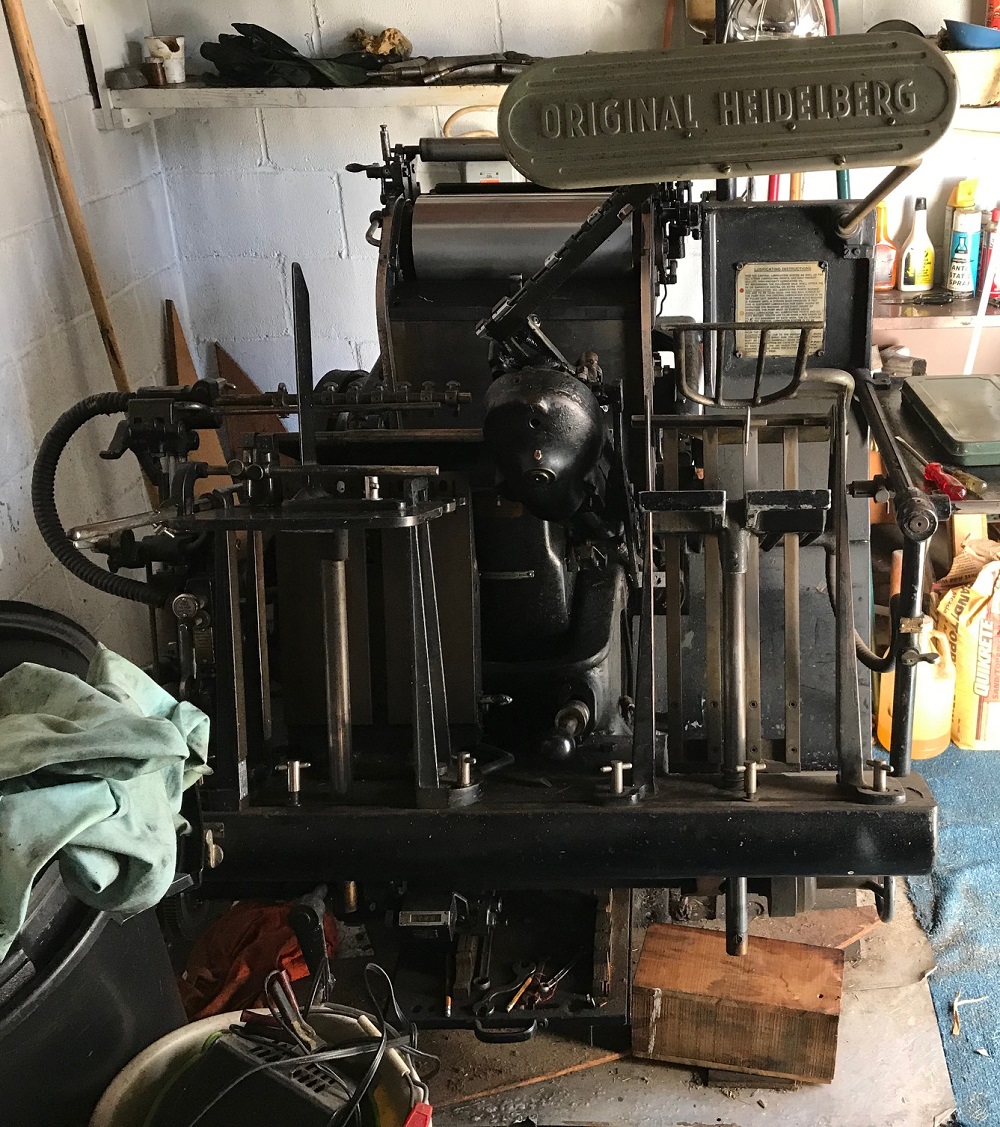 1950
                    10x15 Heidelberg Windmill Platen Press