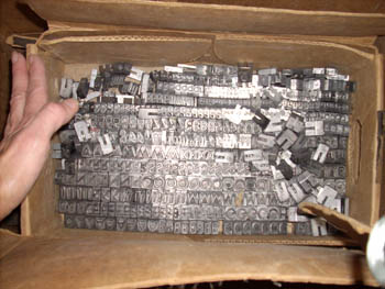 foundry type in box