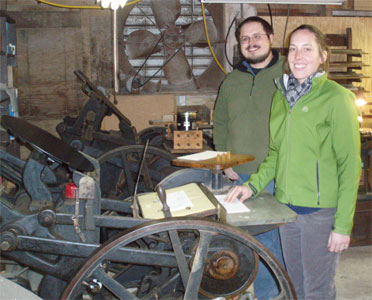 Andrea & Joe hand-feed the 10x15 C&P