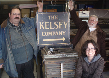 Original Kelsey Company sign - and EP
                      Crew