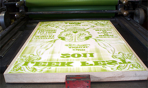 Delrin Letterpress Printing Plate