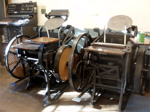 Clara
                      and Irwin - C&P Platen Presses