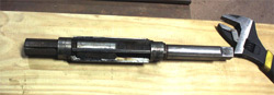 Reaming tool used to enlarge
                      Flywheel hole