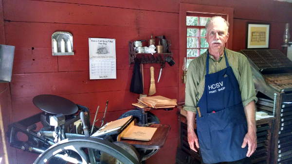 Tom - printer at Cold Spring Village Print Shop