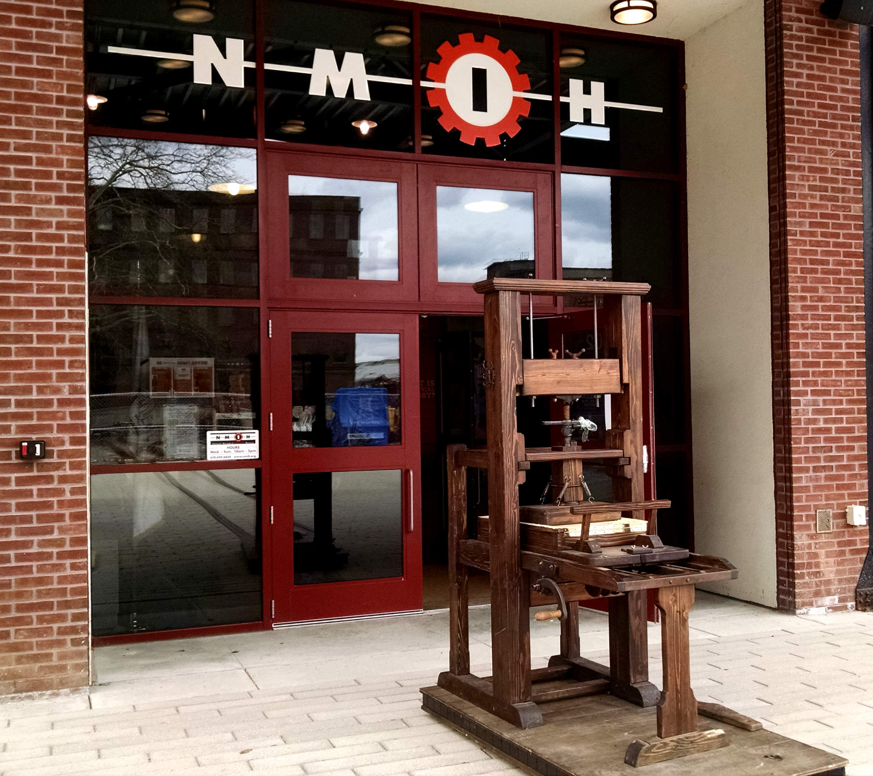 Our
                              Wooden Press at NMIH