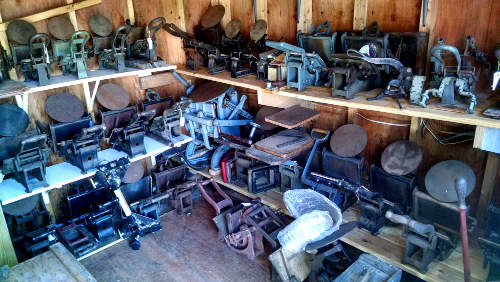 Small
                  Presses in the Press Shed