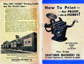 Craftsmen Machinery Company catalog cover