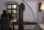 Old Wooden Platen Press in Roumania