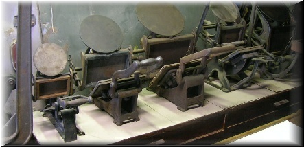 Collection of Kelsey Table Top Printing Presses