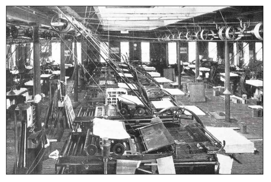 Bed-n-Platen Presses in Press Room