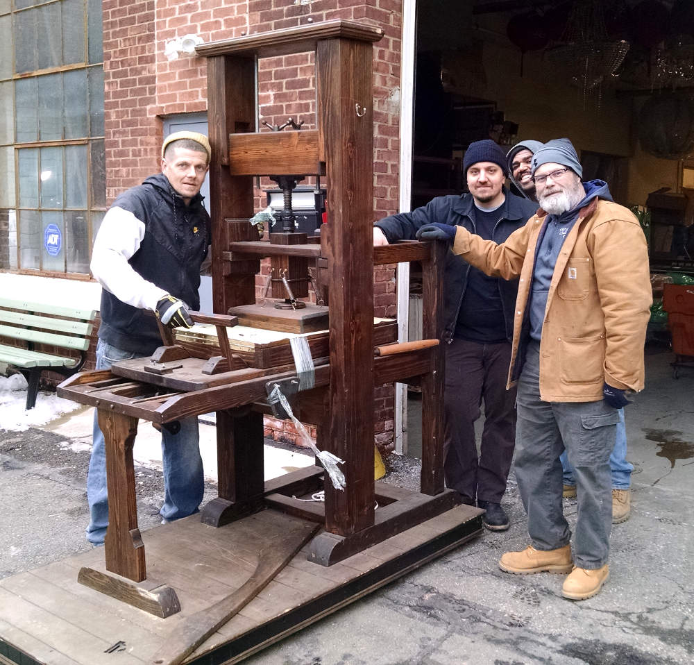 Loading Crew of BB Props, Little Falls, NJ -
                    with the Prodigal Press