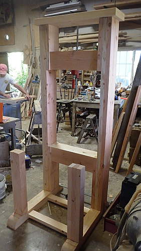 Common Press Frame Constructed by Paul
                Nichols