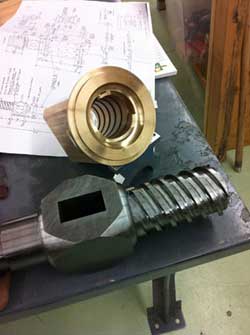 Spindle and Nut used by Jeff Groves