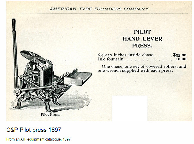 ATF Pilot Press, from Stephen O. Saxe