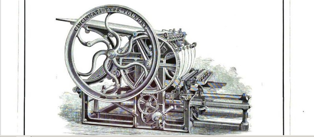 1870 Cincinnati Cylinder Press