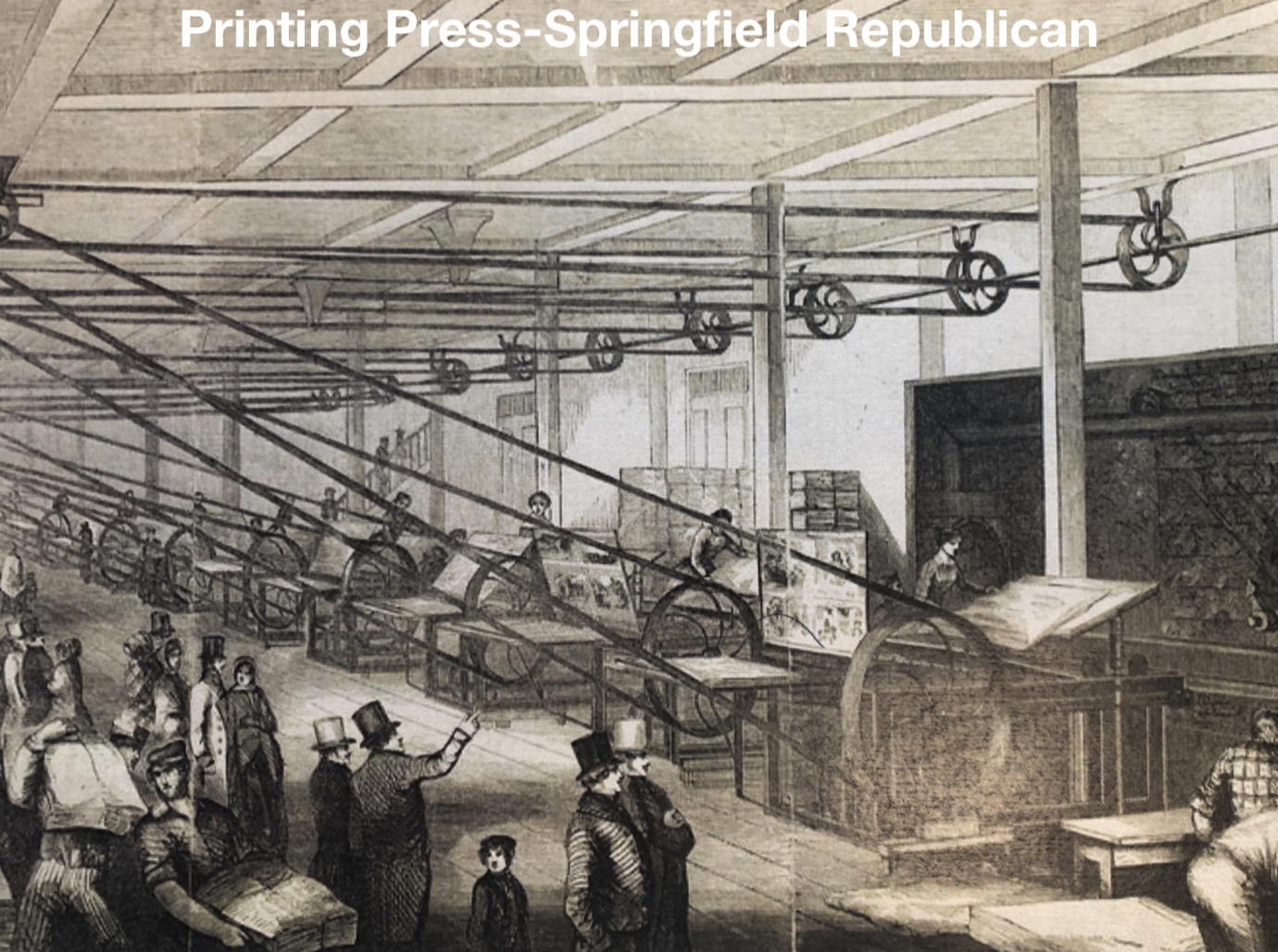 Gleason's Magazine Press Room 1852