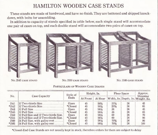 Hamilton Wooden Case Stands