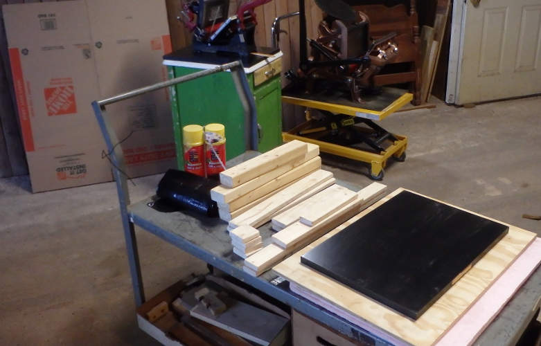 Materials to crate up
                          5x8 press