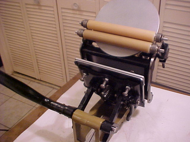 restored Kelsey Excelsior 5x8 Side-Lever Printing Press